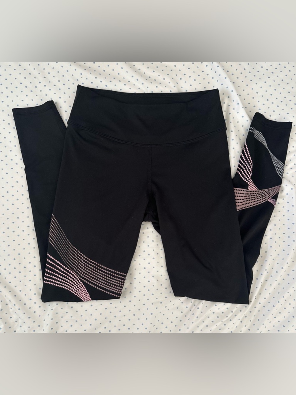 H&M Black High Waisted Leggings Athletic Workout Gym Pants Size S